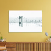 Mist rolt door de baai van San Francisco 2 Canvas Afdruk (Insitu (Woonkamer))