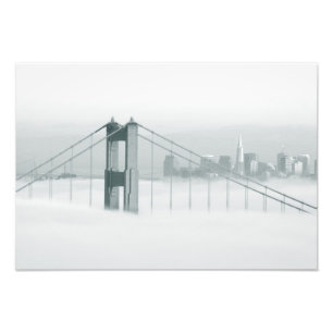 Mist rolt door de baai van San Francisco 2 Foto Afdruk