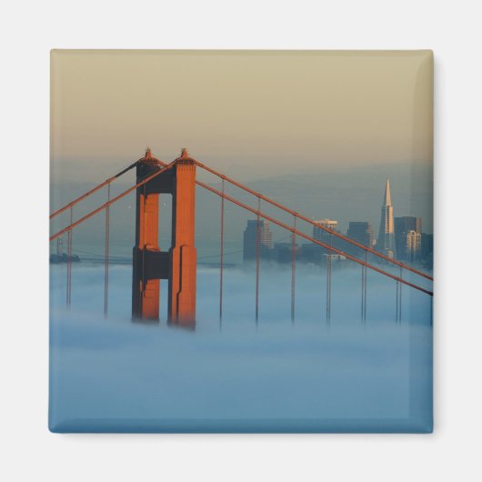Mist rolt door de baai van San Francisco Magneet (Voorkant)