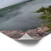 Mist rond Great Head, Acadia NP, Maine Poster (Hoek)