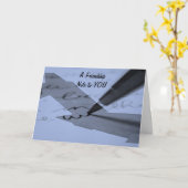 **MIST U** EN ALTIJD *DENK AAN U* KAART (Gele Bloem)