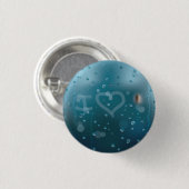 Mist van de liefde ronde button 3,2 cm (Voorkant /achterkant)