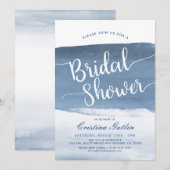 Mist van Lake Harbor | Bruidsdouche uitnodiging (Voorkant / Achterkant)