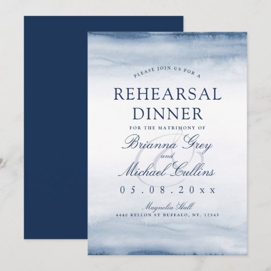 Mist van Lake Harbor | repetitie diner uitnodigen Kaart (Voorkant / Achterkant)