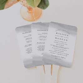 Mist Wedding Program Handwaaier