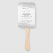 Mist Wedding Program Handwaaier (Voorkant)