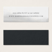 Mist Wedding Website RSVP-kaarten Mini Visitekaartjes (Voorkant /achterkant)