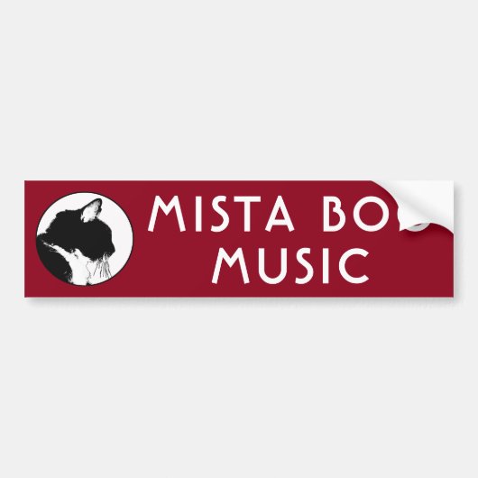 MISTA BOO MUSIC Bumpersticker (Voorkant)
