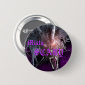 Mista SCARY Bright Paarse Dragon Button (Voorkant /achterkant)