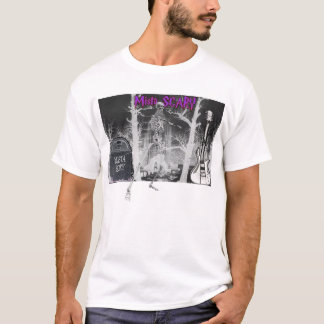 Mista SCARY Graveyard Scene Skeleton T shirt