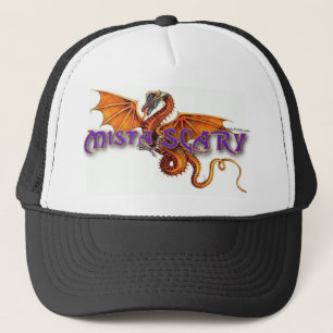 Mista SCARY Oranje Dragon Logo Baseball Hat Trucker Pet