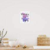 Mistaing Quote Classroom Craft Room Poster (Keuken)