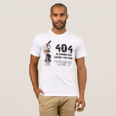 Mistak 404, pagina is niet gevonden t-shirt (Voorkant volledig)