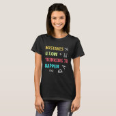 Mistakes Allow Thinking To Happen Mathematician T-shirt (Voorkant volledig)