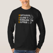 Mistakes Allow Thinking To Happen School Math Teac T-shirt (Voorkant)