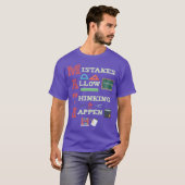 Mistakes Allowhinkingo Happen Matheacher retro vin T-shirt (Voorkant volledig)