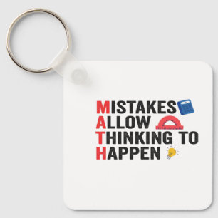 Mistakes Allows Thinking To Happens Math Teacher Sleutelhanger