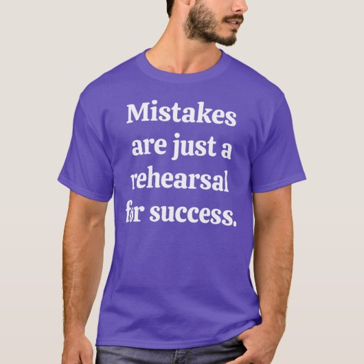 Mistakes Basic Dark T-Shirt (Voorkant)