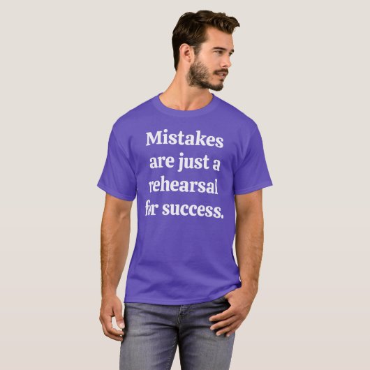 Mistakes Basic Dark T-Shirt (Voorkant volledig)