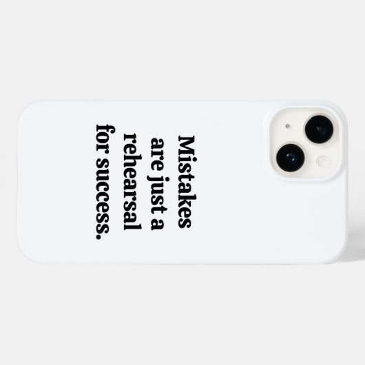 Mistakes iPhone Case (Achterkant (horizontaal))