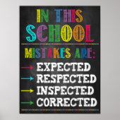 Mistakes Rainbow Classroom Poster (Voorkant)