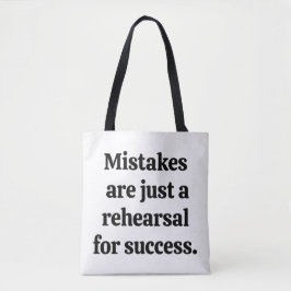 Mistakes schoudermachine Canvas tas