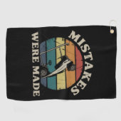 Mistakes Were Made Funny Golf Cart Club Motif  Golfhanddoek (Horizontaal)