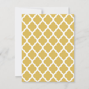 Misted Sunny Yellow Moroccan Tile Trellis Kaart