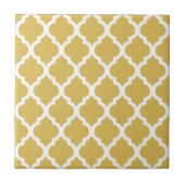 Misted Yellow Moroccan Tile Trellis Tegeltje (Voorkant)