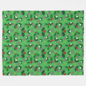 Mistel en Hulst Wintervakantie Fleece Deken (Voorkant (Horizontaal))