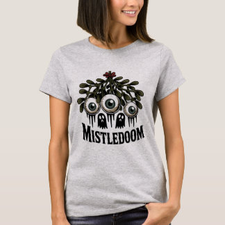 Misteldoom Gotische Kerst Horror T-shirt