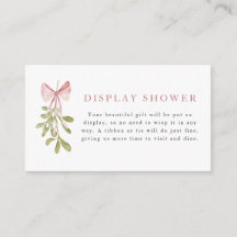 Misteltoe Stof Roze Boog Display Shower