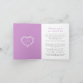 Misteltoe wintertrouw paars wit livestream aankondiging (Binnen)