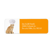 Mister Cat Chef voor u Etiket (Voorkant)