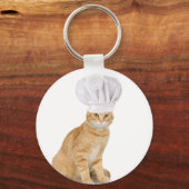 Mister Cat Chef voor u Sleutelhanger (Voorkant)