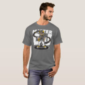 Mister Dj and vinyls T-shirt (Voorkant volledig)