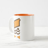 Mister Donut Tweekleurige Koffiemok (Voorkant links)