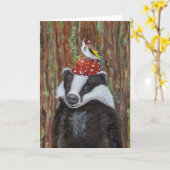 Mister Finch wenskaart Kaart (Gele Bloem)