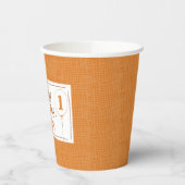 Mister Fox Sinaasappel Wit 1e Verjaardag gepersona Papieren Bekers (Links)