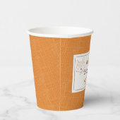 Mister Fox Sinaasappel Wit 1e Verjaardag gepersona Papieren Bekers (Rechts)