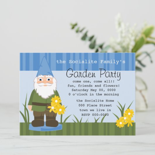 Mister Garden Gnome Kaart (Staand voorkant)