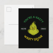 Mister Grinch | Je bent een onverzadigde kunk Briefkaart (Voorkant / Achterkant)