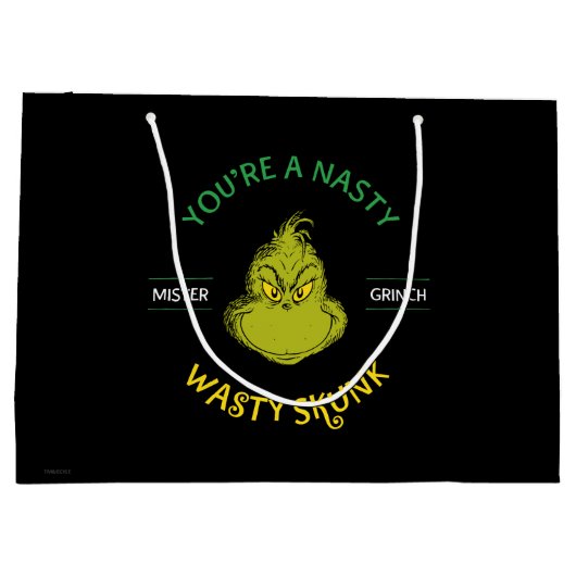 Mister Grinch | Je bent een onverzadigde kunk Groot Cadeauzakje (Achterkant)