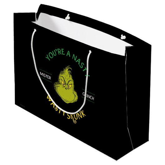 Mister Grinch | Je bent een onverzadigde kunk Groot Cadeauzakje (Achterkant Gekanteld)