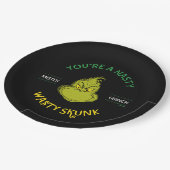 Mister Grinch | Je bent een onverzadigde kunk Papieren Bordje (Gekanteld)