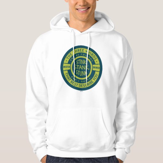 Mister Grinch | Stink Stank Stunk Quote Hoodie (Voorkant)