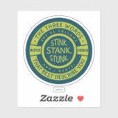Mister Grinch | Stink Stank Stunk Quote Sticker (Vel)