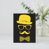 Mister hipster briefkaart (Staand voorkant)
