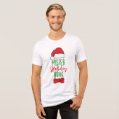 Mister Holiday Hunk Modern Christmas Feestdagen Tri-Blend Shirt (Voorkant volledig)