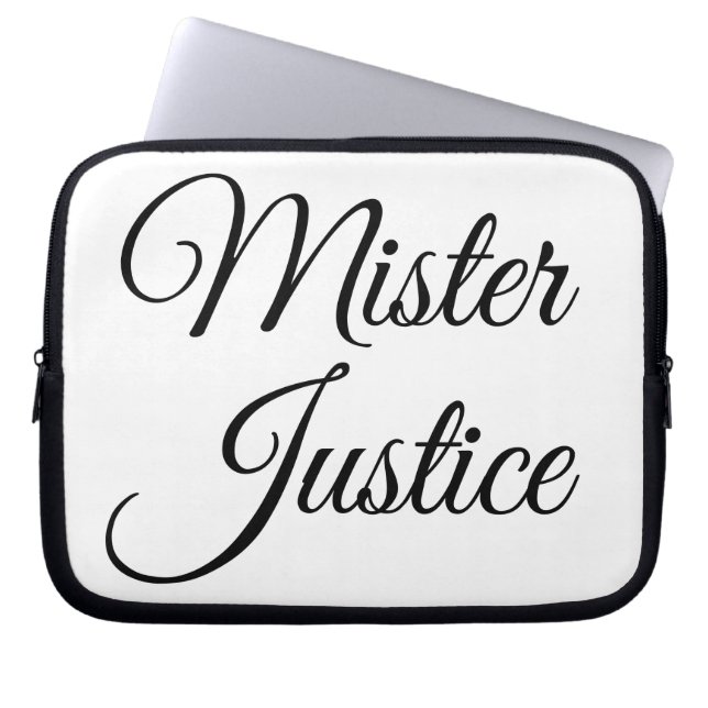 Mister Justice Laptop Sleeve (Voorkant)